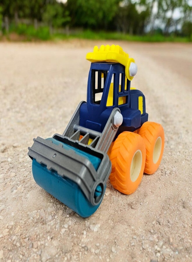 Stylbase Friction Powered Pull Back Vehicles for Kids Toys | Unbreakable Road Roller, Bulldozer Toys for Kids | Push and Wheel Roller Go Toy Set for Boys & Girls 3+ Years (Pack of 3) - Image 5